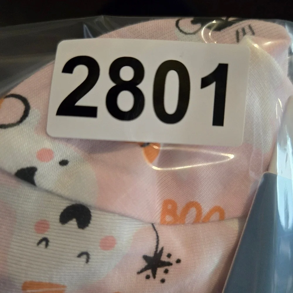 Tres Beau et Belle New 24M Ghost Pajama Set Toddler‎ Girls Halloween Bamboo Pink